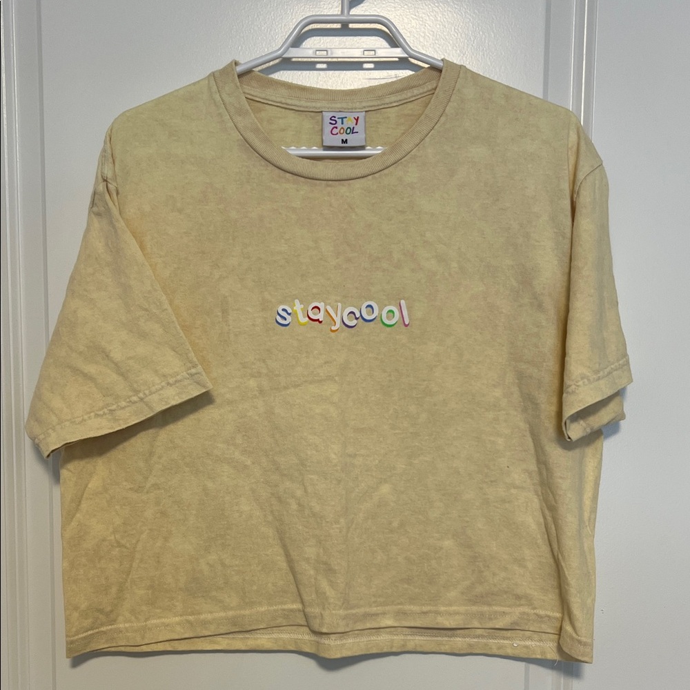 Light Yellow Crop Top